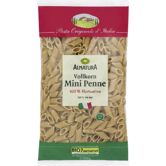 Bio Vollkorn Mini Penne 500G 3 Bio Vollkorn Mini Penne 500G