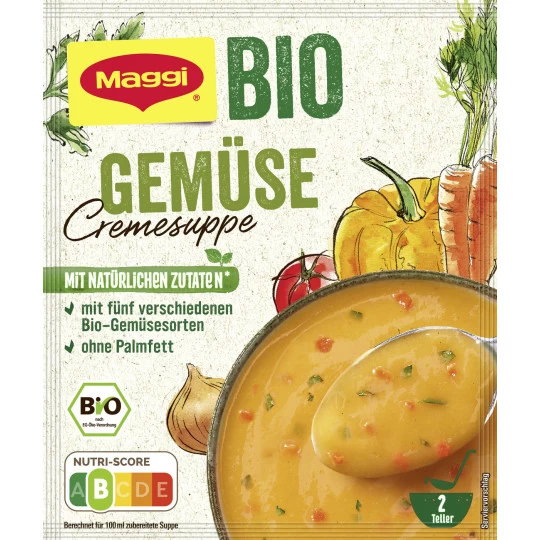 Bio Gemüse Cremesuppe Ergibt 500ML 3 Bio Gemüse Cremesuppe Ergibt 500ML