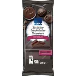 Zartbitter Schokoladen Couverture 200G