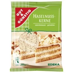 & Günstig Haselnusskerne Naturbelassen & Gemahlen 200G