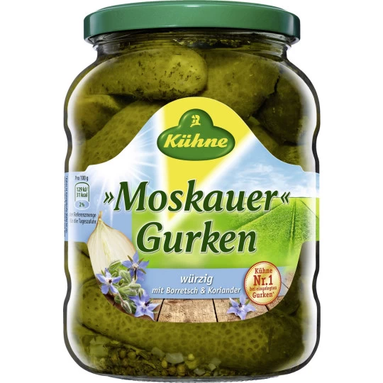 Moskauer Gurken Mit Borretsch Und Koriander 670G 3 Moskauer Gurken Mit Borretsch Und Koriander 670G