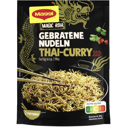 Magic Asia Gebratene Nudeln Thai Curry Scharf 130G 3 Magic Asia Gebratene Nudeln Thai Curry Scharf 130G